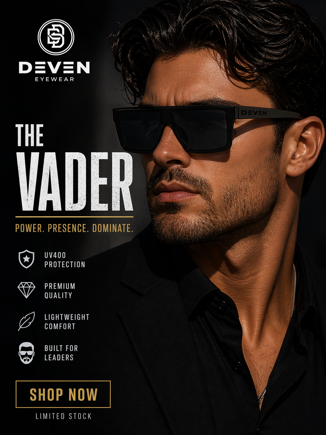 Vader - Black Frame/Black Lens