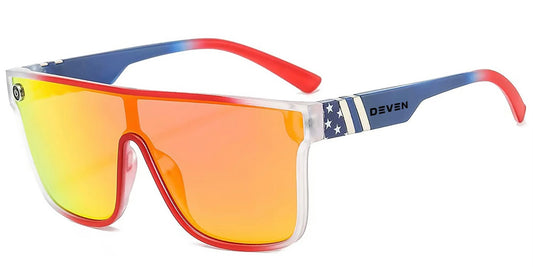 The Patriot - Star Spangled Frame/Yellow Orange Lens