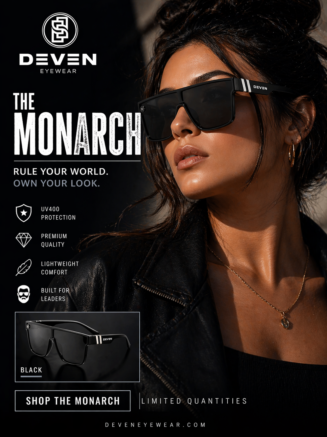 Monarch - Black Frame/Black Lens