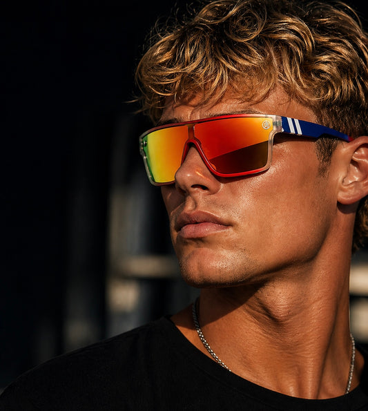 The Patriot - Star Spangled Frame/Yellow Orange Lens